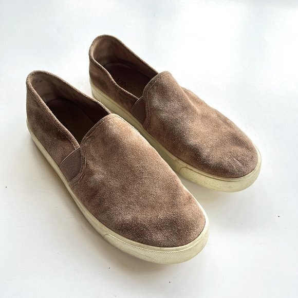 Vince Blair 5 Slip-On Fashion Sneaker Womens Size 6.5M Brown Suede Slip … - Picture 1 of 6